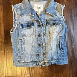 Denim Sleeveless Vest